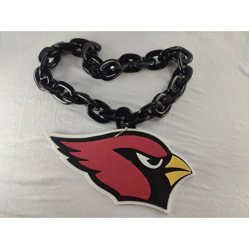 Arizona Cardinals NFL Touchdown Fan Chain 10 Inch 3D Foam Oversized Necklace